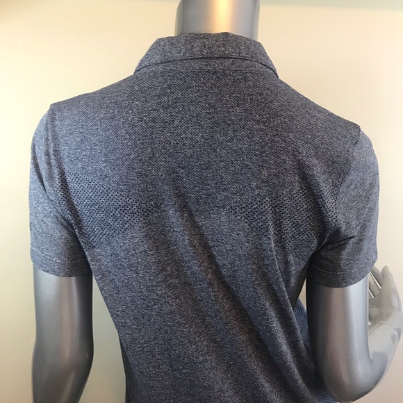 Slazenger Women's Medium Short Sleeve Top Active Polo Collared Shirt Grey Blue. - Picture 3 of 11